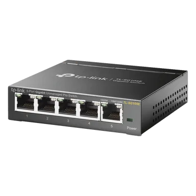 Switch Easy Smart / 5 Puertos Gigabit / 5 Gbps / 32 VLANs / Sin Ventilador / QoS / IGMP Snooping