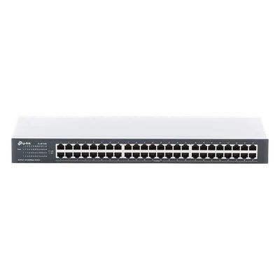 Switch no administrable / 48 puertos 10/100 Mbps / 96 Gbps capacidad de conmutación / 71.4 Mpps throughput / Rack 19" (48.26 cm)