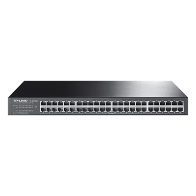 Switch no administrable / 48 puertos 10/100 Mbps / 96 Gbps capacidad de conmutación / 71.4 Mpps throughput / Rack 19" (48.26 cm)