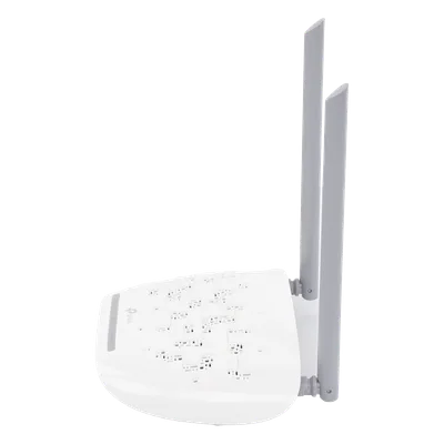 ONU/ONT Router GPON / Wi-Fi N 300 Mbps / 2.4 GHz / 1 Puerto GPON SC-APC / 1 Puerto GE + 1 Puerto FE / 1 Puerto POTS FXS / 2 Antenas 5 dBi