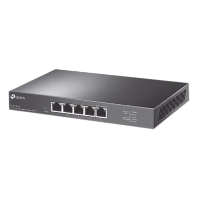 Switch / 5 Puertos / 2.5 Gbps / No Administrable / Escritorio / 25 Gbps Capacidad de Conmutación / Sin Ventilador / Carcasa Metálica