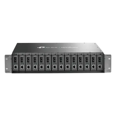 Chasis para Montaje en Rack / 14 Bahías / 2U / Alimentación 9 VCC / 14 Salidas / 100-240 VCA / Plug and Play