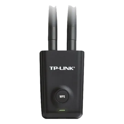 Adaptador USB Wi-Fi / Alta Potencia / 300 Mbps / 2.4 GHz / 2 Antenas 5 dBi / Cable 1.5 m