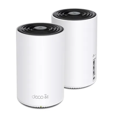 Sistema Mesh Wi-Fi / Wi-Fi 6E AX5400 / Triple Banda 2.4/5/6 GHz / 3 Puertos Gigabit WAN/LAN / 4 Antenas Internas / Gestión App Móvil
