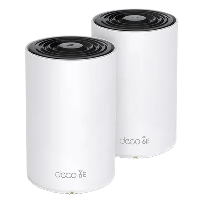 Sistema Mesh Wi-Fi / Wi-Fi 6E AX5400 / Triple Banda 2.4/5/6 GHz / 3 Puertos Gigabit WAN/LAN / 4 Antenas Internas / Gestión App Móvil